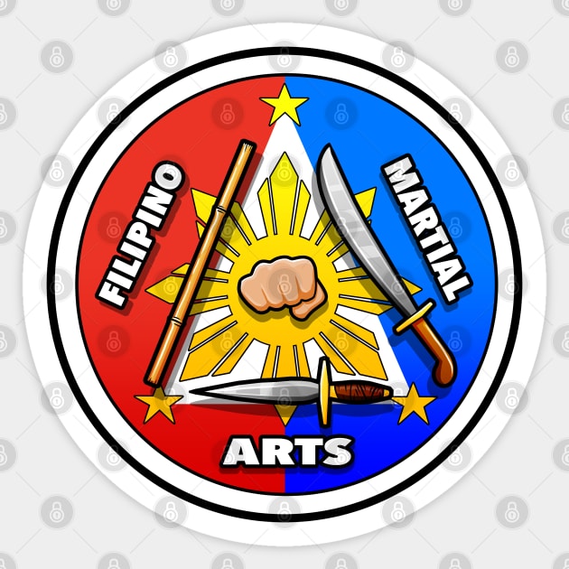 Filipino Martial Arts Logo (triangle style) Sticker by YijArt